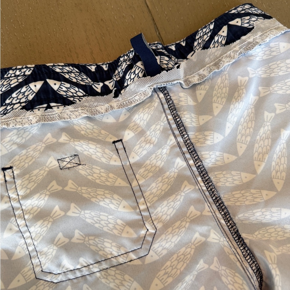 Janie and Jack Toddler Boys’ Blue Fish Swim Trunks & Board Shorts • Size 4 (XS) - Picture 6 of 12